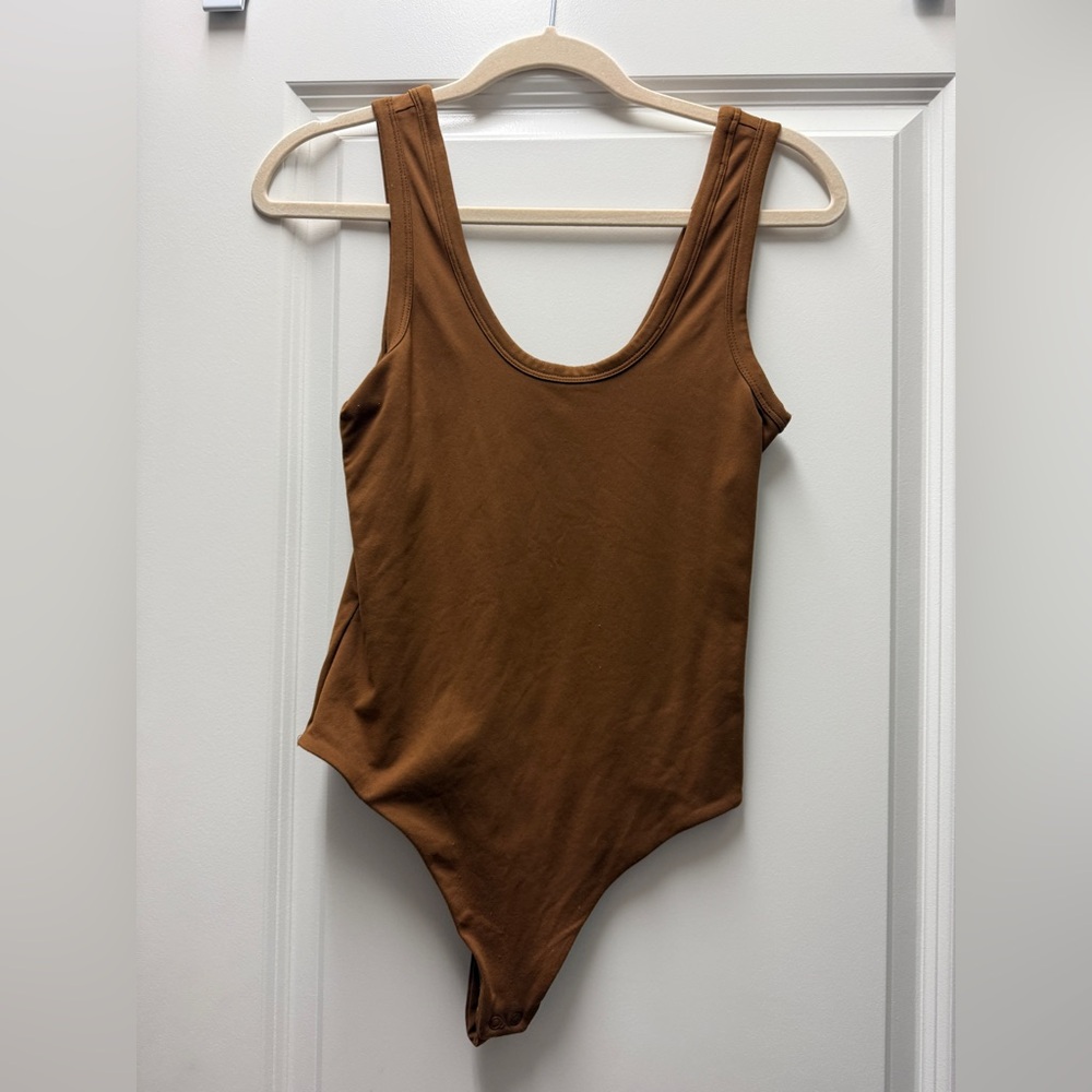 NUUDS chocolate tank bodysuit